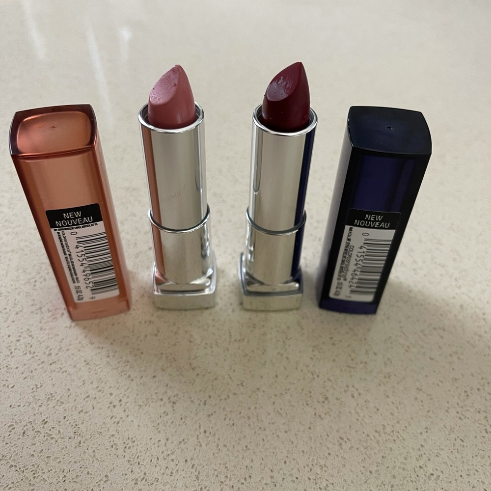 Lots of two mayebline lipstick